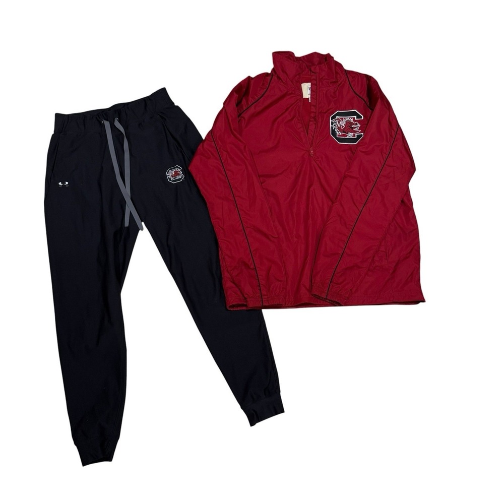 University Of South Carolina Gamecock Box Seat Jacket And UA Sweats Bundle Small